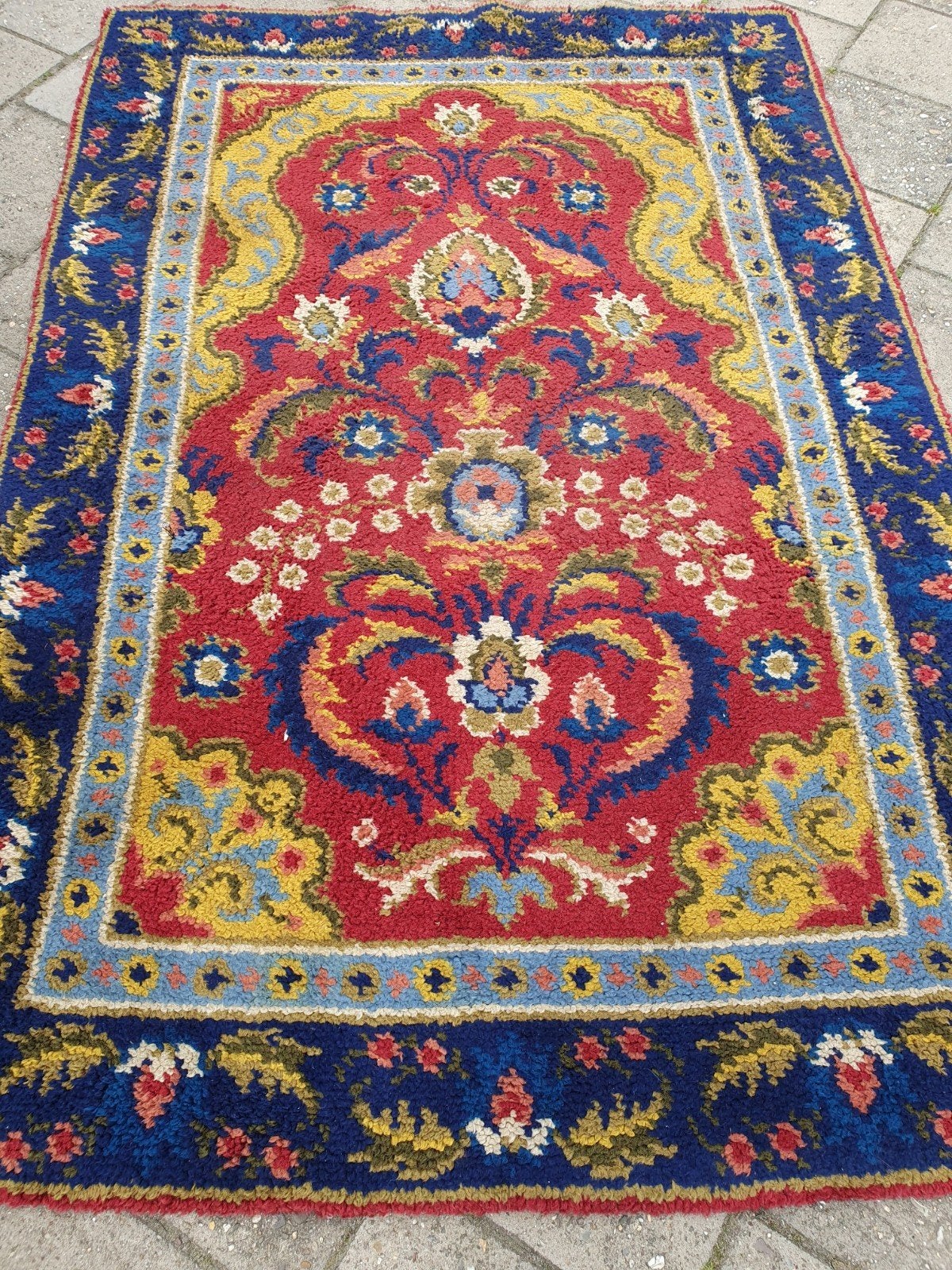 Vintage kleed 200x135 cm, Gebruikt, Vintage, Ophalen of Verzenden, 150 tot 200 cm