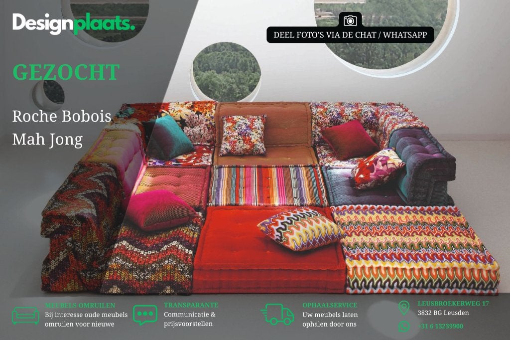 GEZOCHT: Roche Bobois Mah Jong — Direct Inkoop