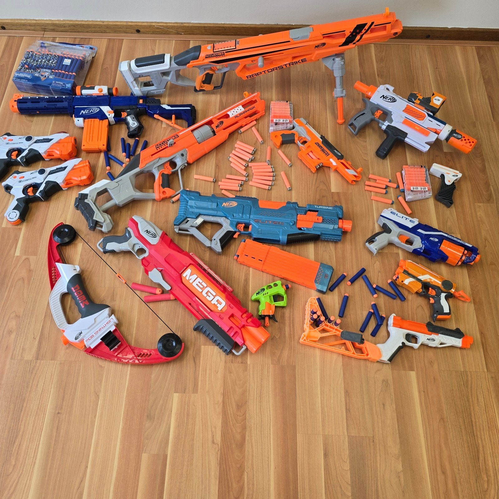 Grote partij Nerf blasters, Kinderen en Baby's, Speelgoed | Buiten | Actiespeelgoed, Ophalen of Verzenden, Zo goed als nieuw