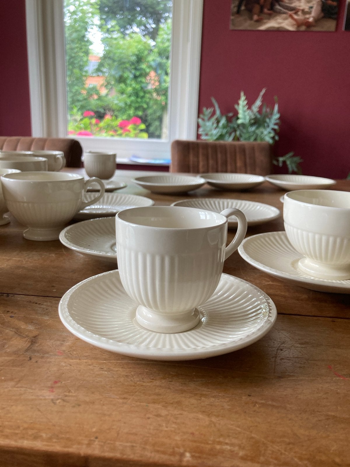 4 Wedgewood espresso kopjes in uitstekende staat, Ophalen, Zo goed als nieuw, Kop(pen) en/of Schotel(s), Wedgwood