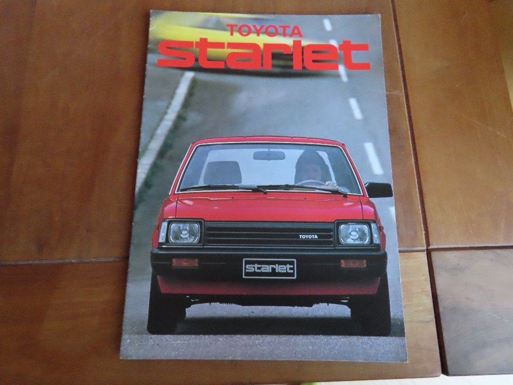 Folder Toyota Starlet ca 1983, Toyota, Ophalen of Verzenden, Zo goed als nieuw, Toyota