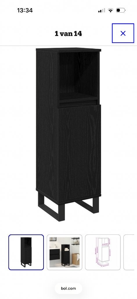 Badkamer kast vida xl, Ophalen, (Half)hoge kast, Nieuw, 50 tot 100 cm
