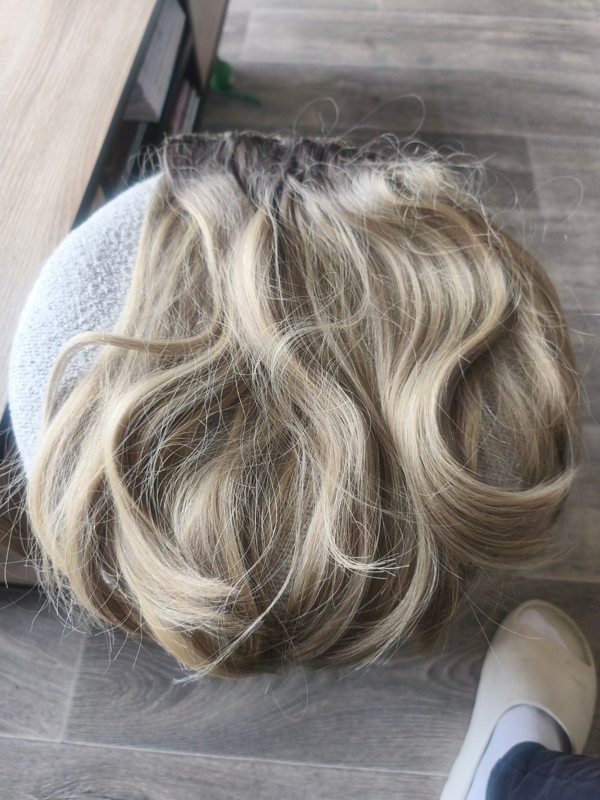 Haarverlenging - Blond met donkere aanzet, Sieraden, Tassen en Uiterlijk, Uiterlijk | Haarverzorging, Ophalen of Verzenden, Gebruikt