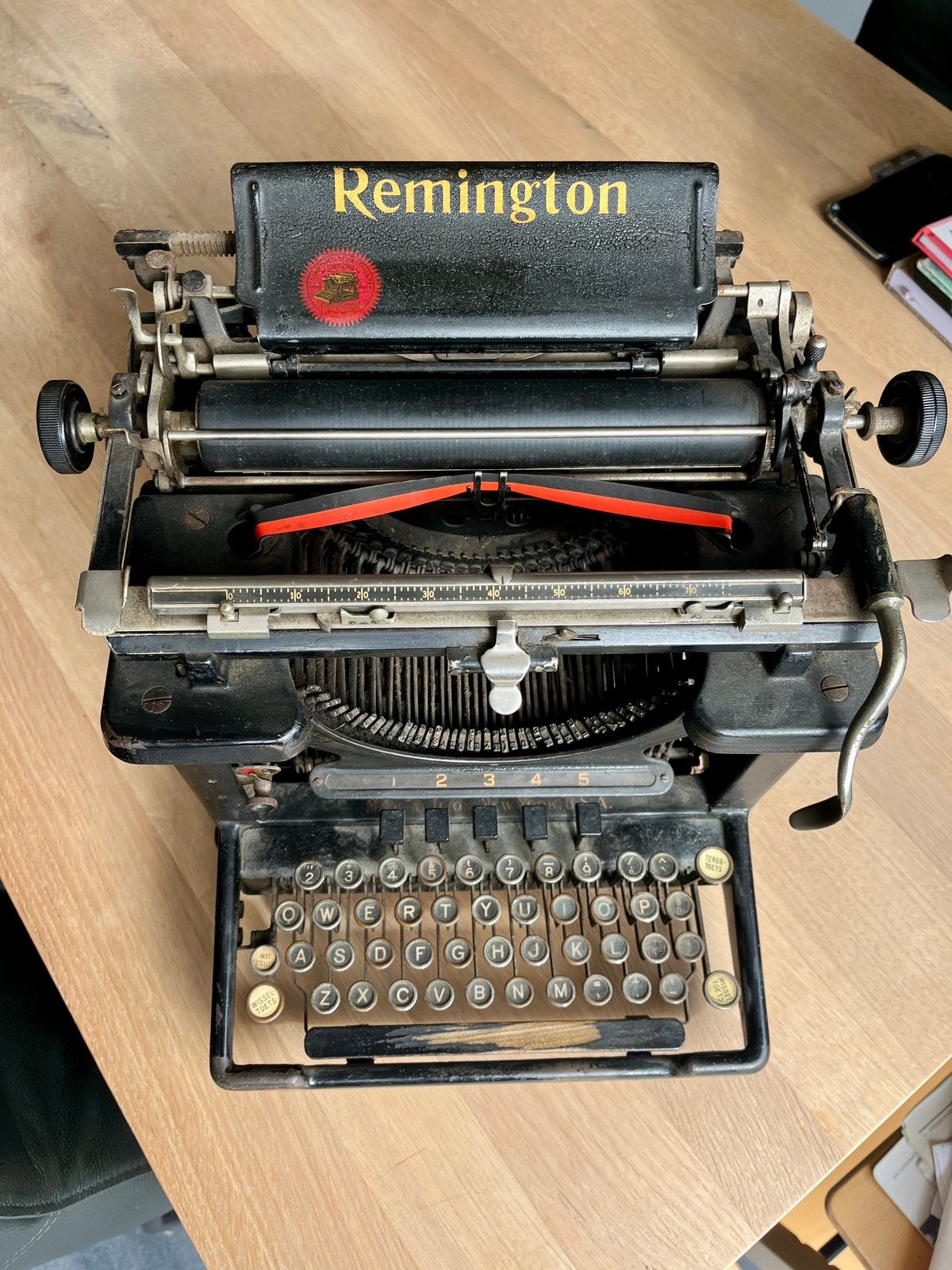 Typemachine vintage uit 1914, Diversen, Ophalen, Gebruikt