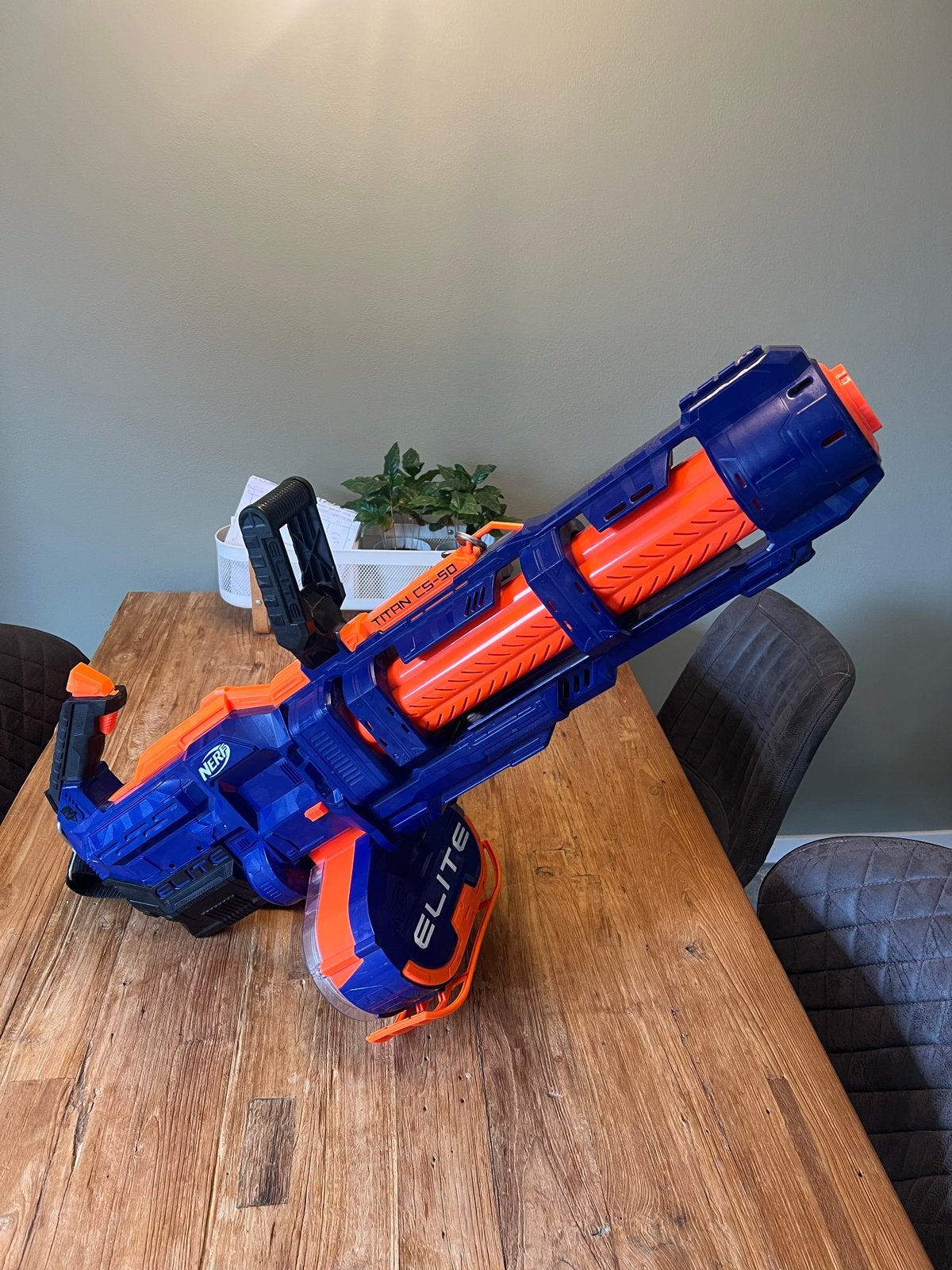 Nerf Elite Titan CS-50 Blaster met schouderband, Ophalen, Gebruikt