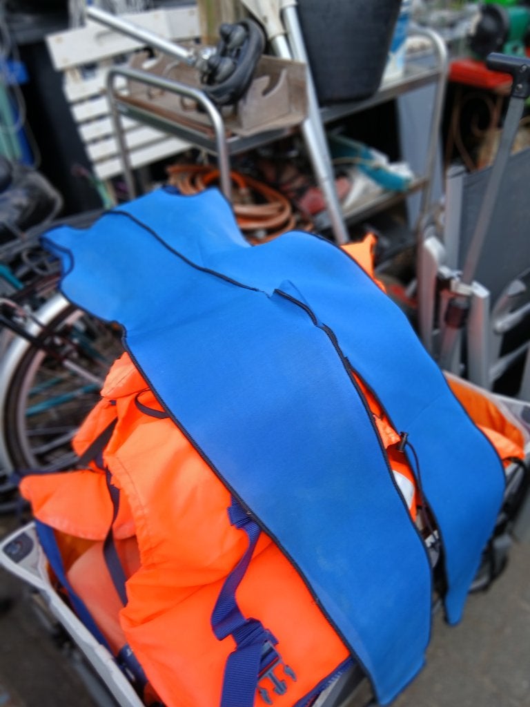 zwemsuit, Ophalen, Kind, Reddingsvest of Zwemvest