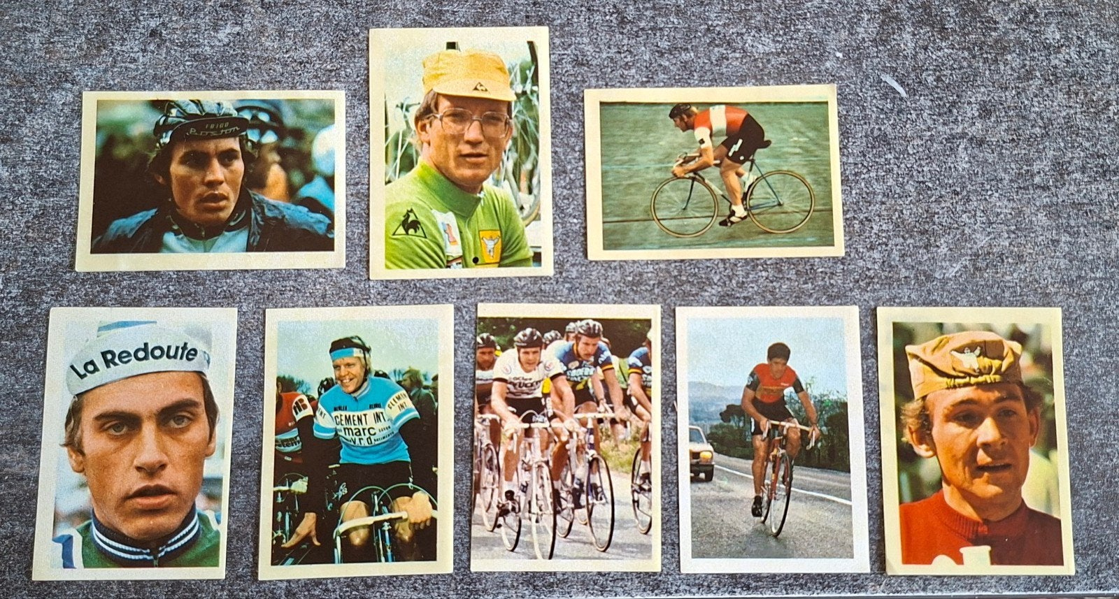 8 stickers Wielrennen 81 sport cycliste ( Fher), Verzamelen, Ophalen of Verzenden, Zo goed als nieuw, Sport