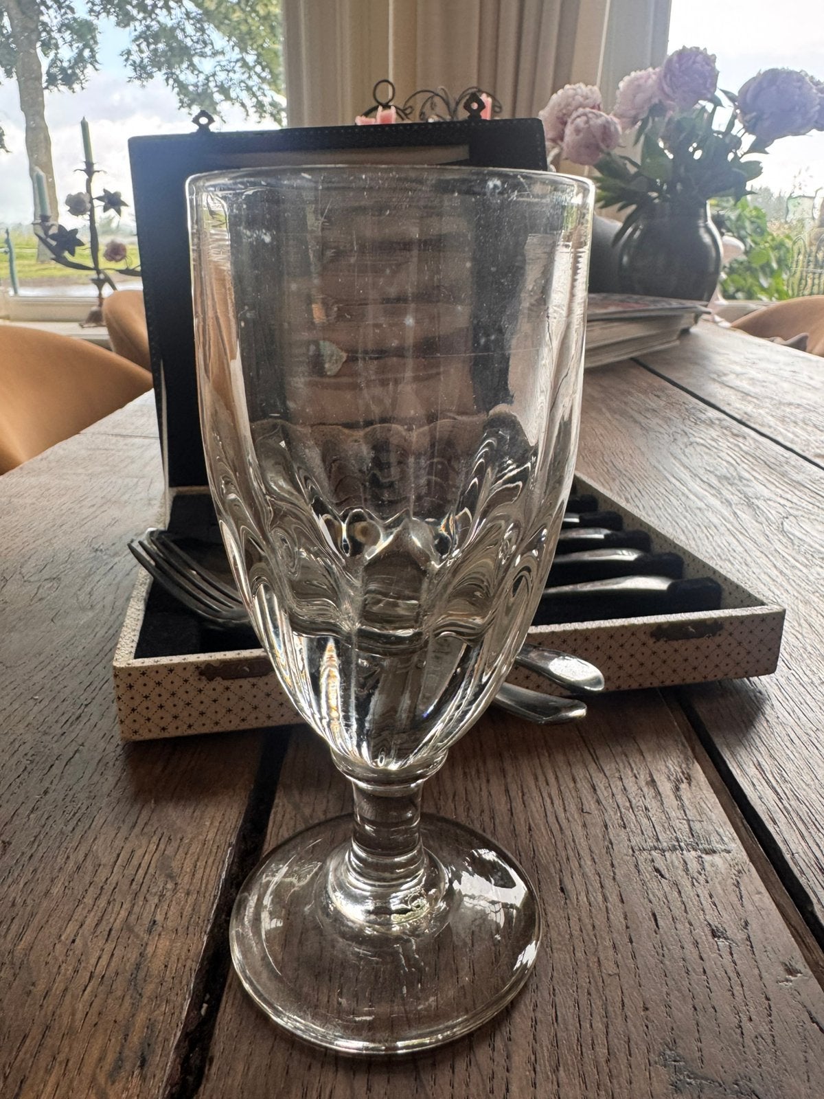 Antiek Absint Glas uit Frankrijk - Uniek Design, Ophalen of Verzenden