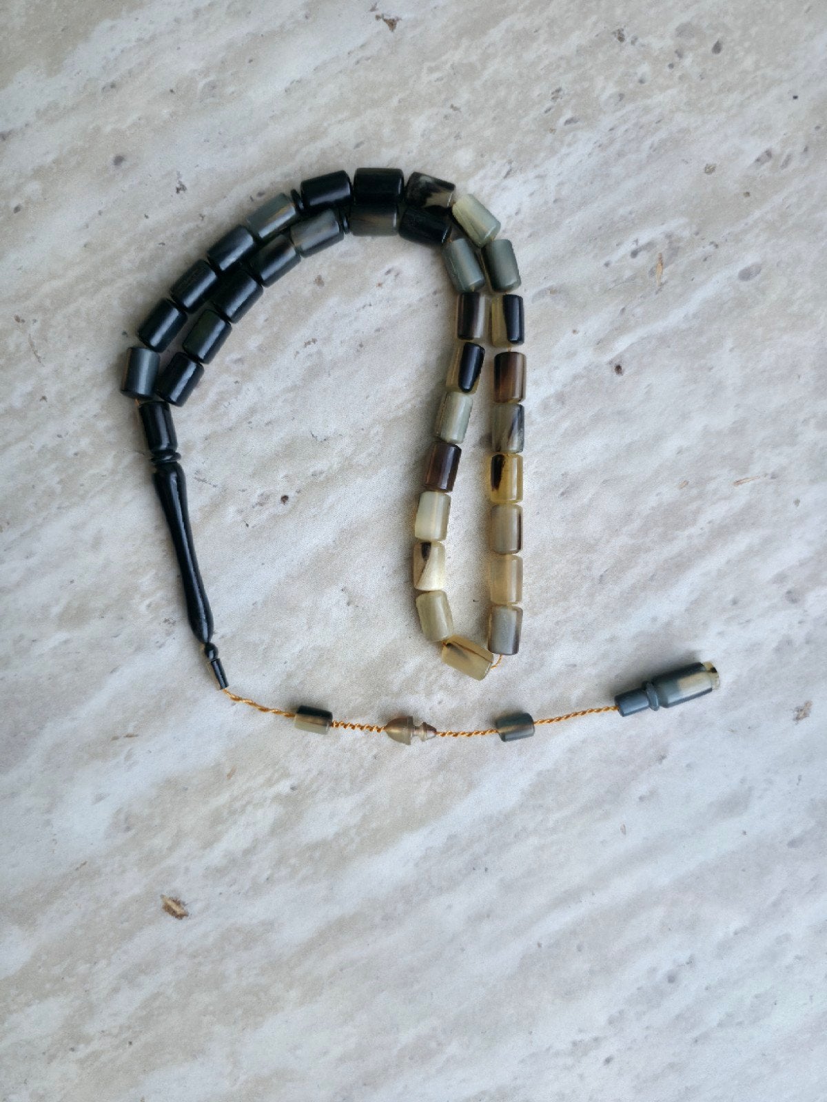 Unieke Tasbih Gebedskralen - Natuurlijke Hoorn, Ophalen of Verzenden