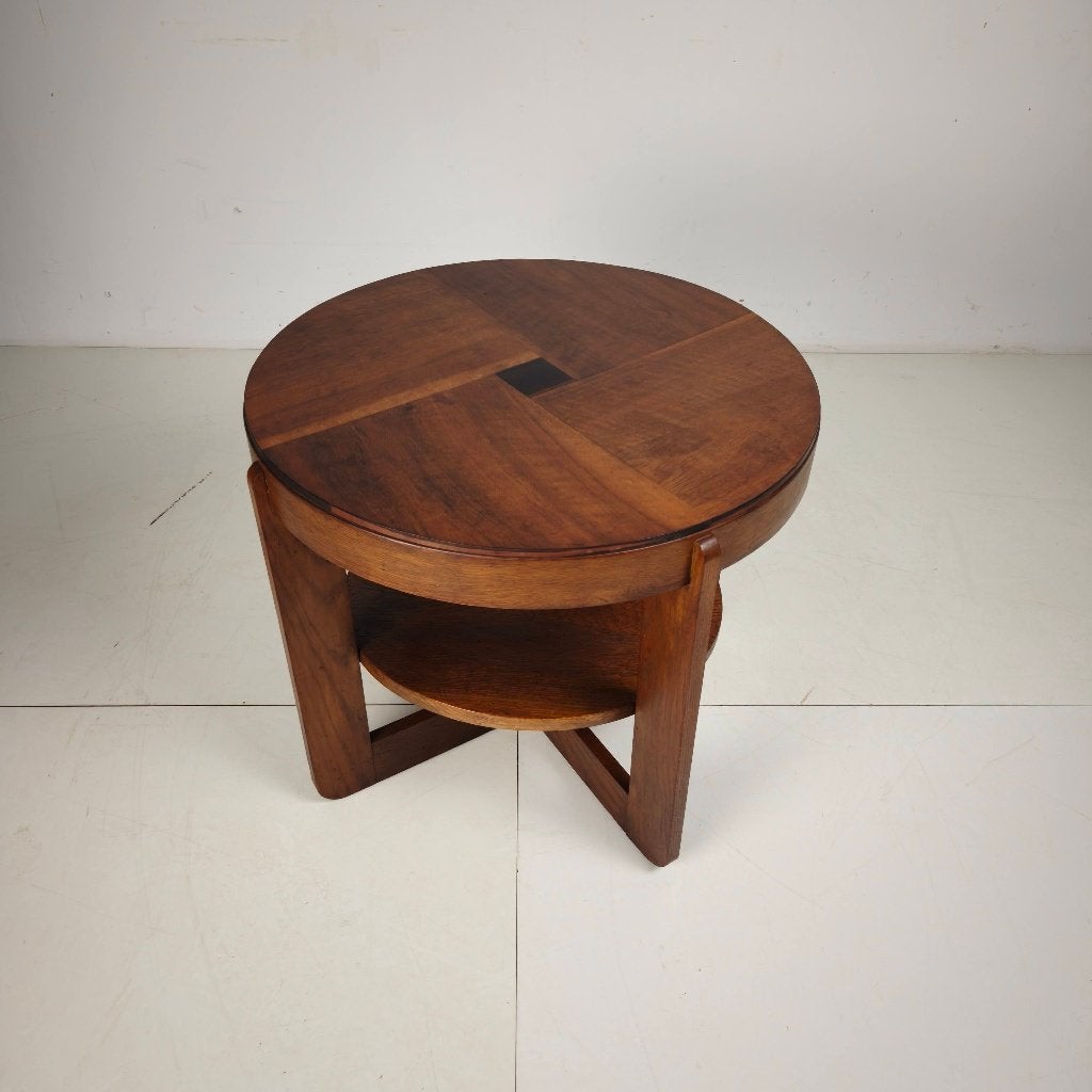 Amsterdamse School eikenhouten tafel, ca. 1925, Nederland, Ophalen of Verzenden