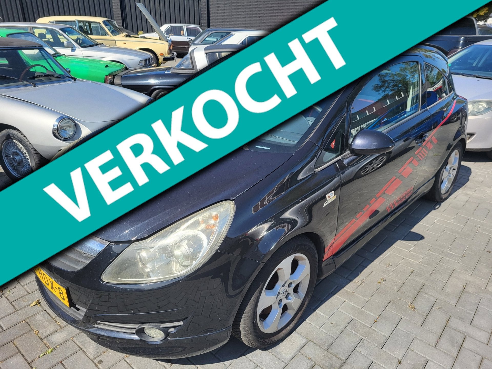 Opel Corsa 1.6-16V GSI 3drs turbo defect, Stof, Gebruikt, Zwart, 4 cilinders