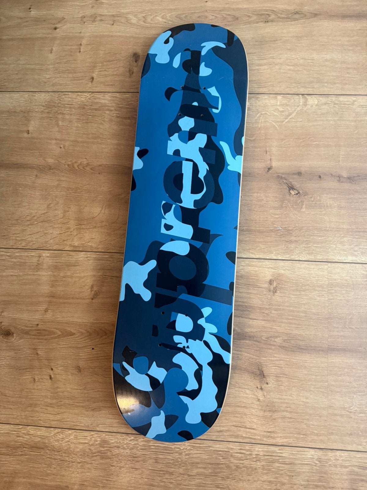 Supreme camo deck blue, Verzenden, Zo goed als nieuw, Skateboard