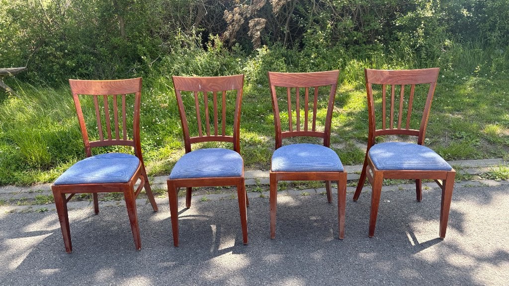 Partij horeca stoelen, Huis en Inrichting, Stoelen, Ophalen, Gebruikt, Bruin, Vier