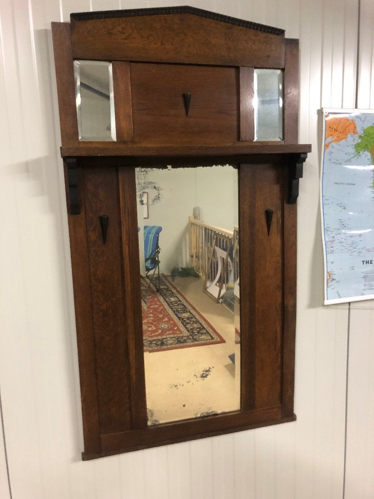 Spiegel, Huis en Inrichting, Woonaccessoires | Spiegels, Ophalen, Gebruikt, 100 tot 150 cm, Rechthoekig