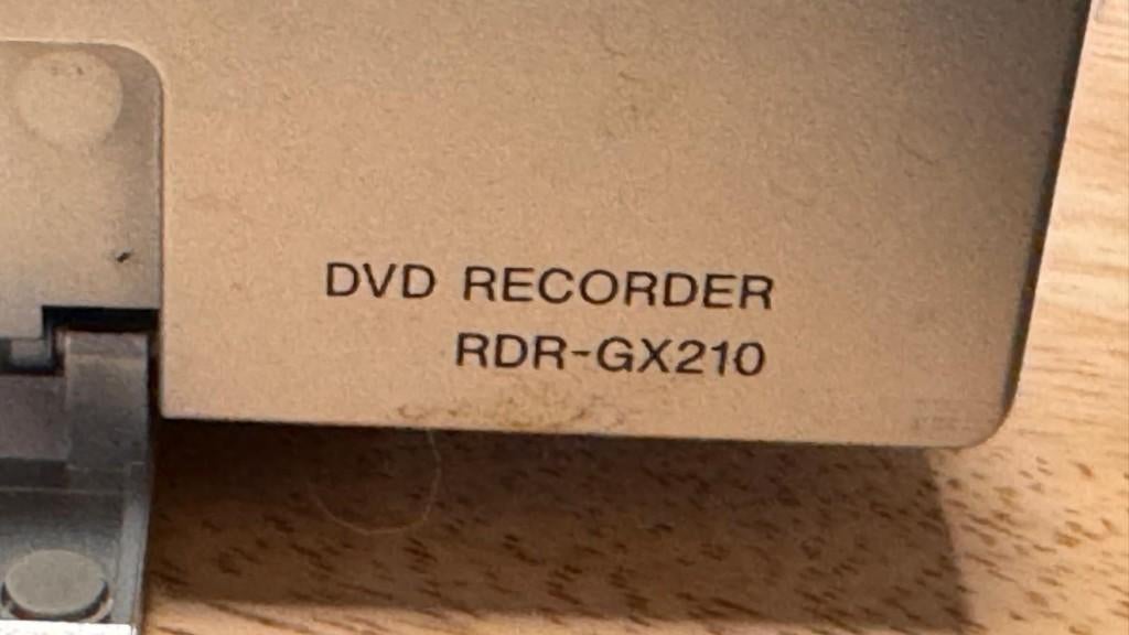 Sony DVD recorder RDR-GX, Ophalen of Verzenden, Zo goed als nieuw, Harddiskrecorder, Met dvd-recorder