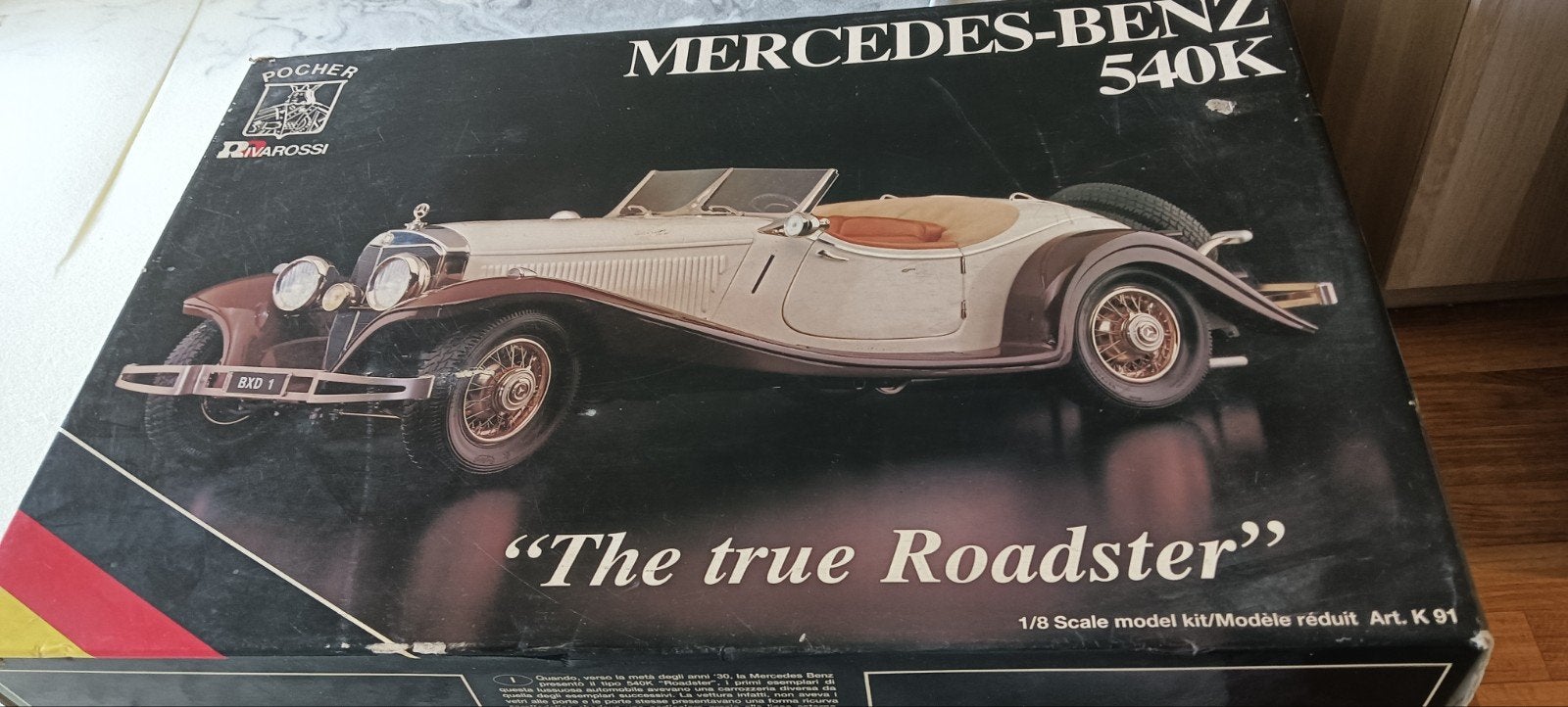 Mercedes-Benz 540K Pocher schaalmodel kit, Ophalen, Groter dan 1:32, Auto, Overige merken