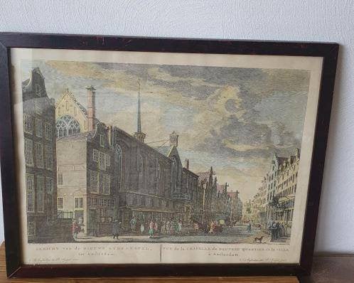 AMSTERDAM NIEUWEZIJDS KAPEL KERK Fouquet 1783, Antiek en Kunst, Ophalen