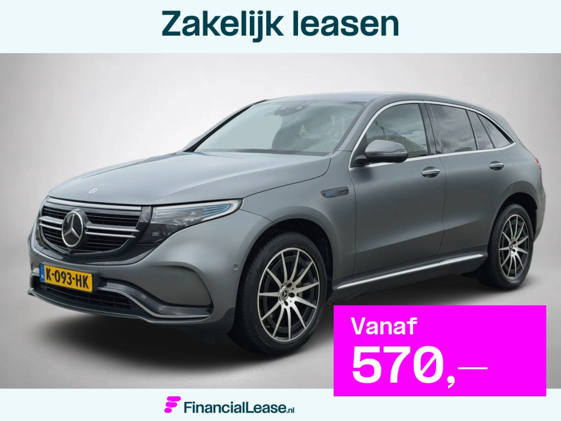 Mercedes-Benz EQC 400 4MATIC Business Solution AMG 80 kWh So, Dealer onderhouden, Zwart, 80 kWh, 1333 min