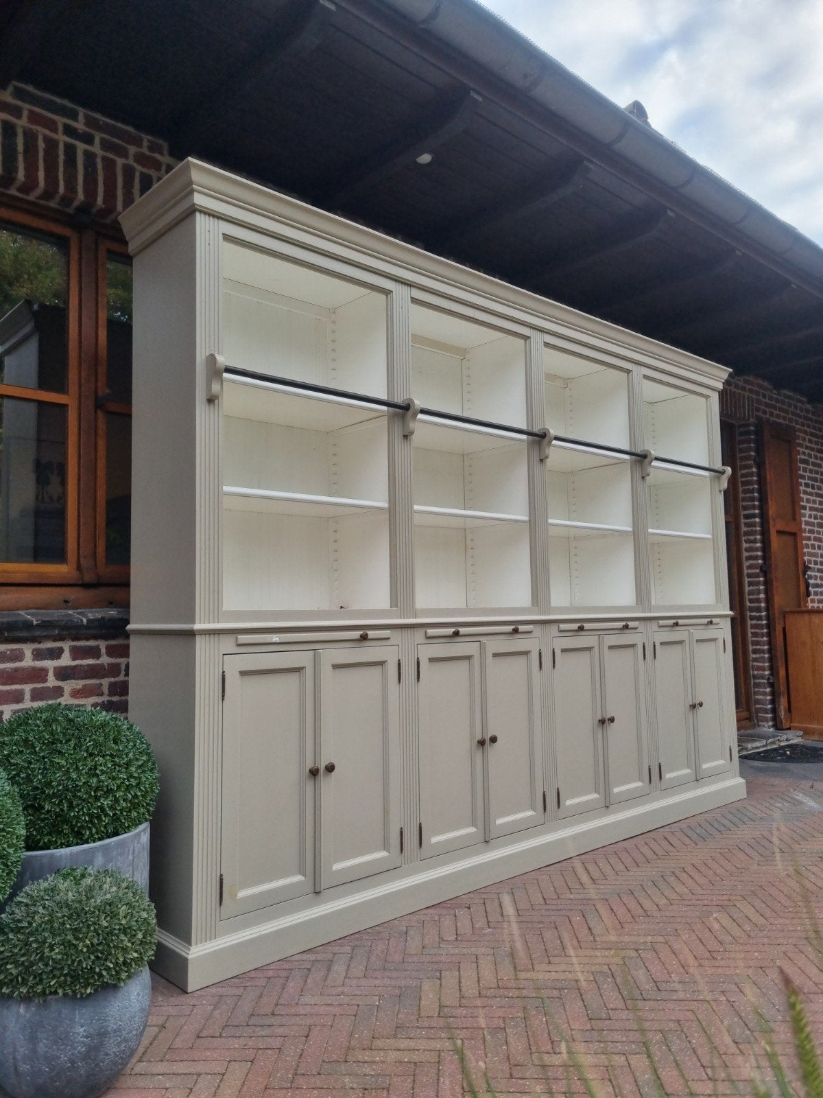 prachtige boekenkast/bibliotheekkast, Ophalen, Met deur(en), 200 cm of meer, 200 cm of meer