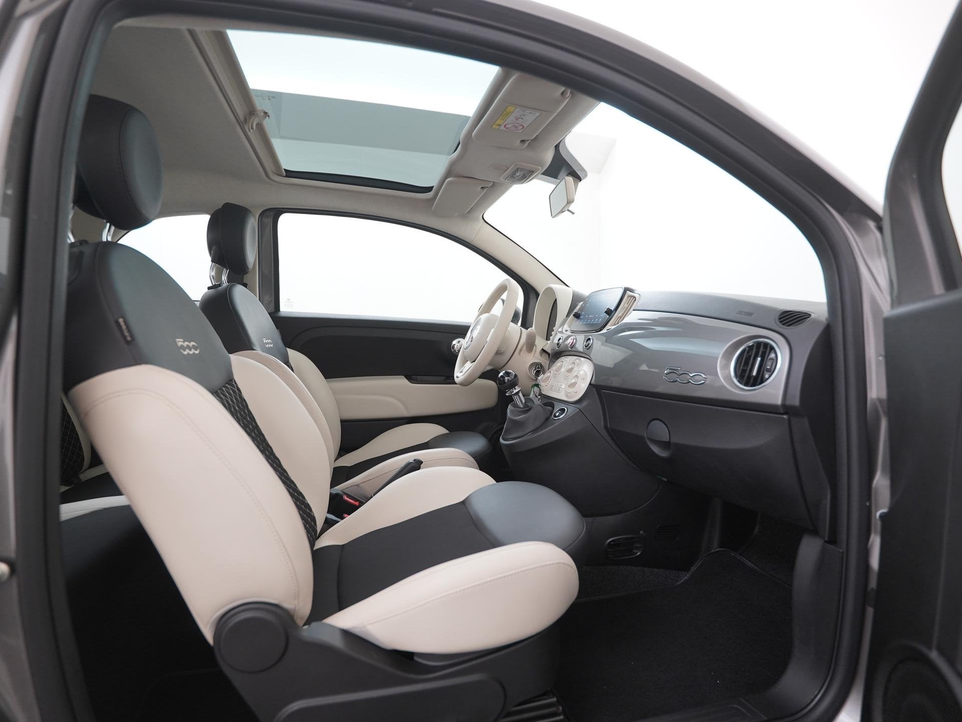 Fiat 500 1.0 Hybrid Dolcevita | Panoramadak | Zondag Open!, Voorwielaandrijving, Stof, Gebruikt, Euro 6