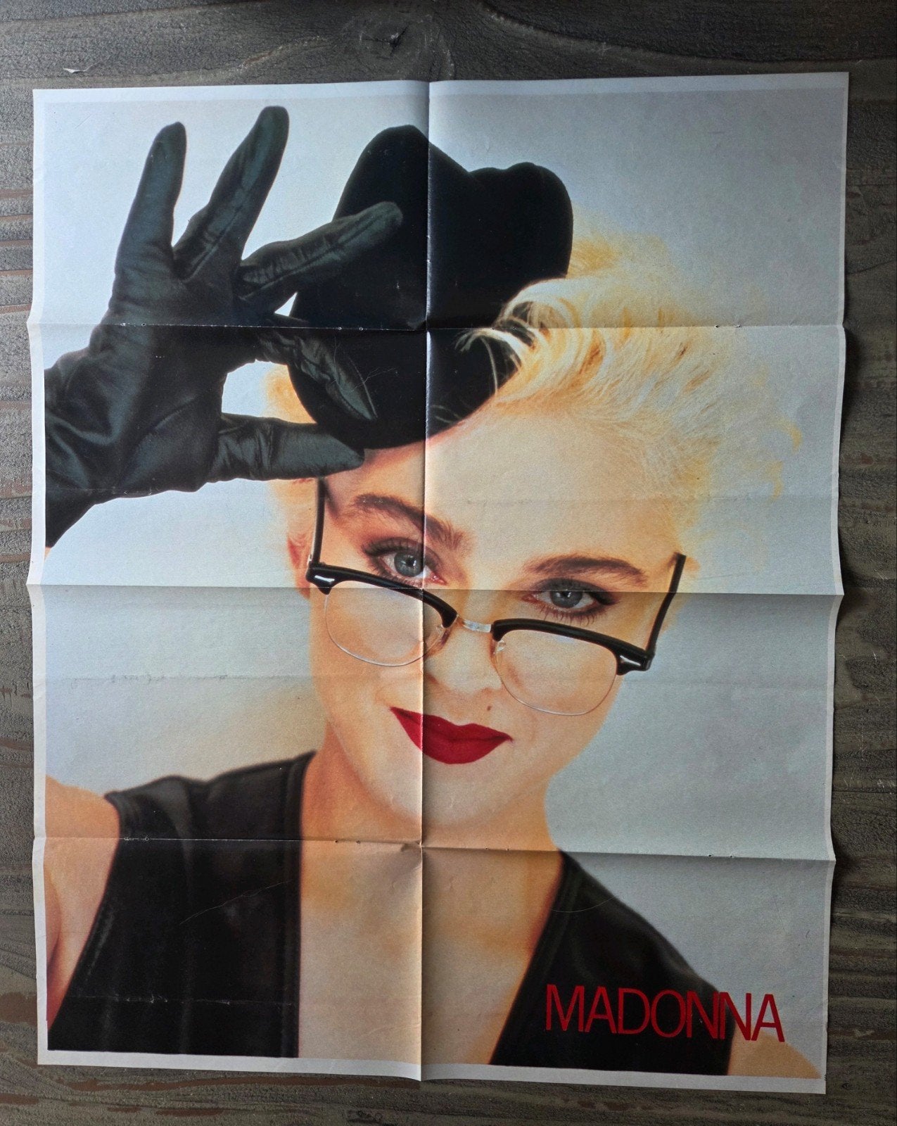 Vintage Madonna Poster, Ophalen of Verzenden, Zo goed als nieuw, A1 t/m A3, Muziek