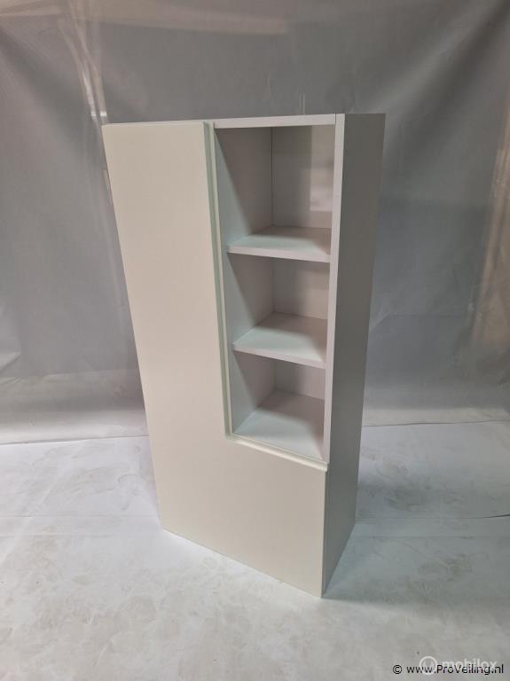 Online Veiling: Badkamer wandkast met deur en open vakken...