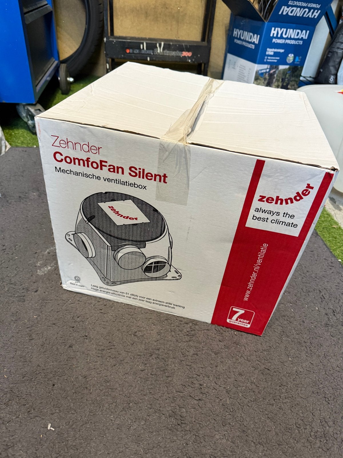 Zehnder ComfoFan Silent Mechanische Ventilatiebox met RF, Ophalen, Nieuw, Ventilator