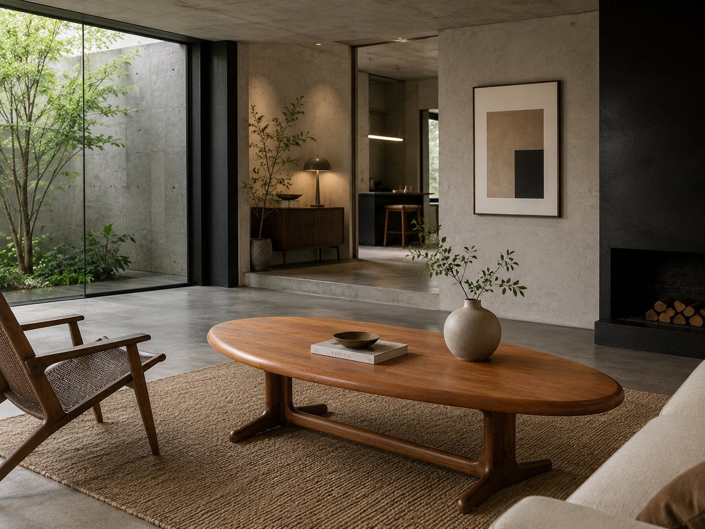 Glostrup Teak Danish Japandi Design salontafel, Huis en Inrichting, Tafels | Salontafels, Ophalen, Teakhout, 50 tot 100 cm, Zo goed als nieuw