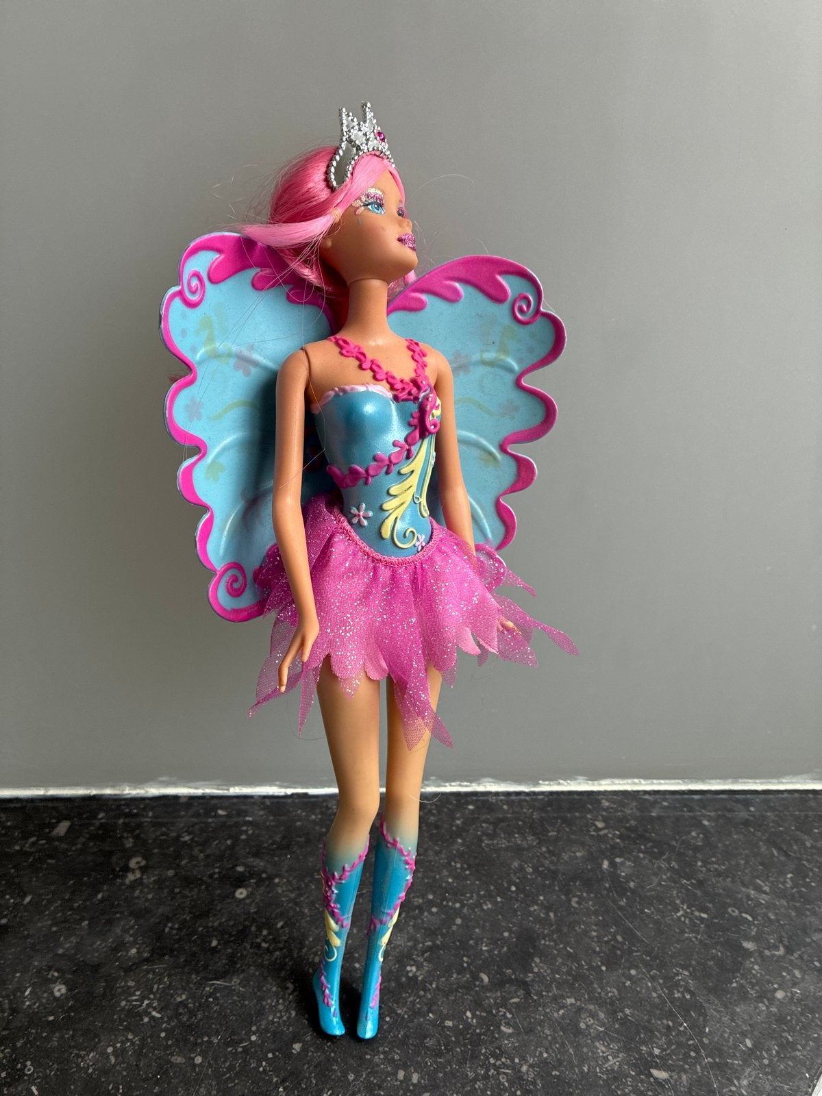 Barbie Fairytopia Mermadia Zeemeermin Fee 2006 met Tiara, Ophalen of Verzenden, Gebruikt