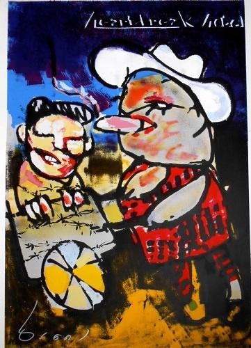 Herman Brood - "Heartbreak Hotel", Antiek en Kunst, Kunst | Litho's en Zeefdrukken, Verzenden