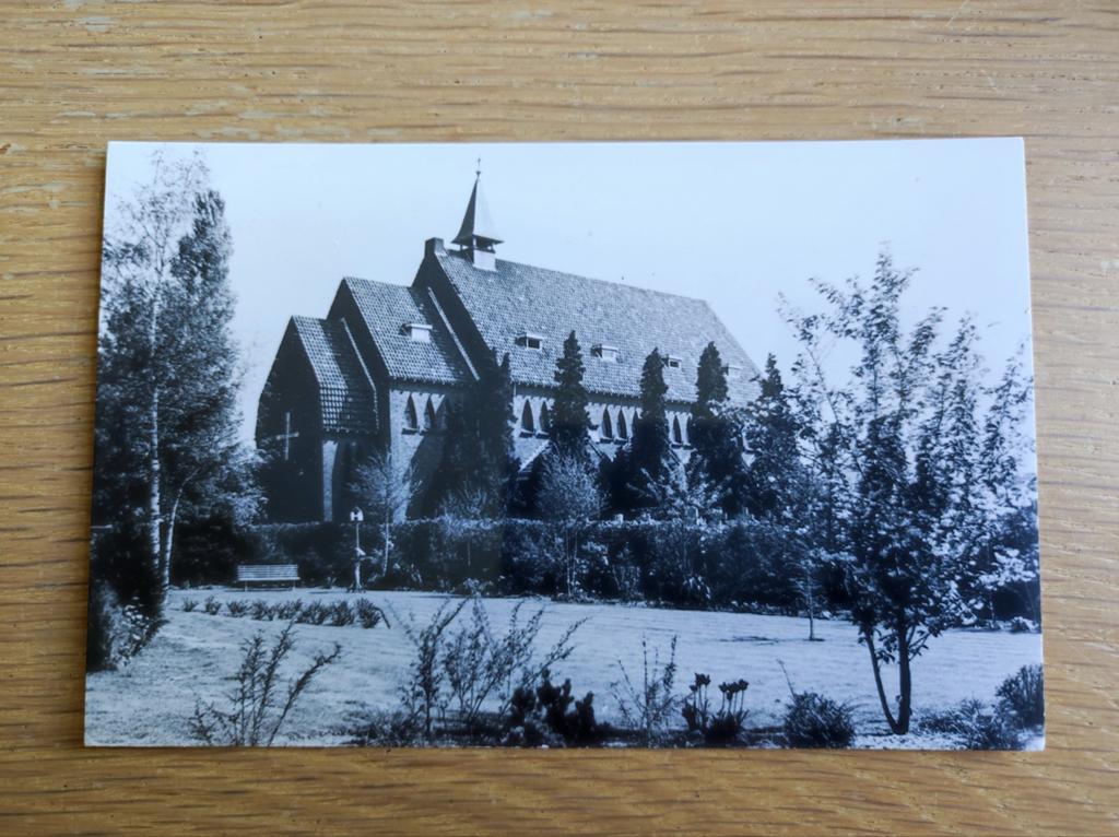 Oude Ansichtkaart Budel-Schoot, R.K. Kerk (Ongelopen), Ophalen of Verzenden, 1940 tot 1960, Ongelopen, Noord-Brabant