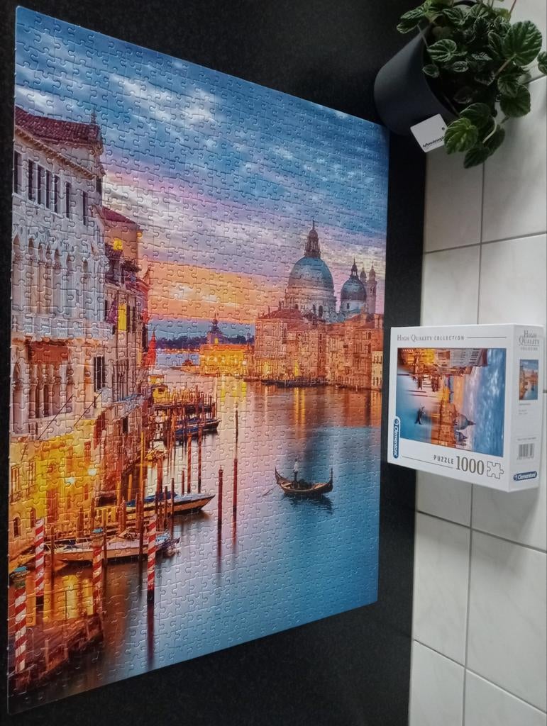 Clementoni Puzzel.                         Lighting Venice ", Ophalen of Verzenden, 500 t/m 1500 stukjes, Gebruikt, Legpuzzel