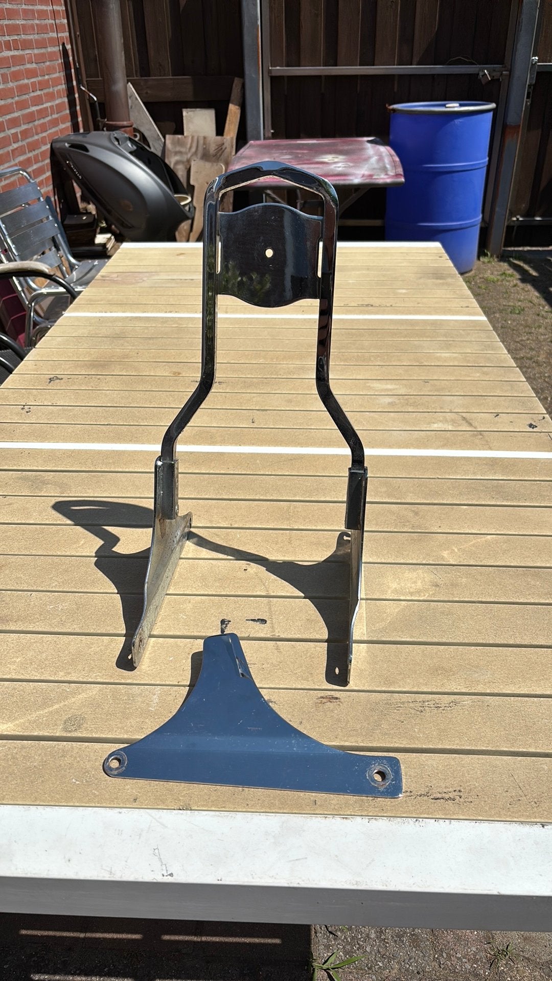 Sissy bar Harley, Ophalen, Gebruikt