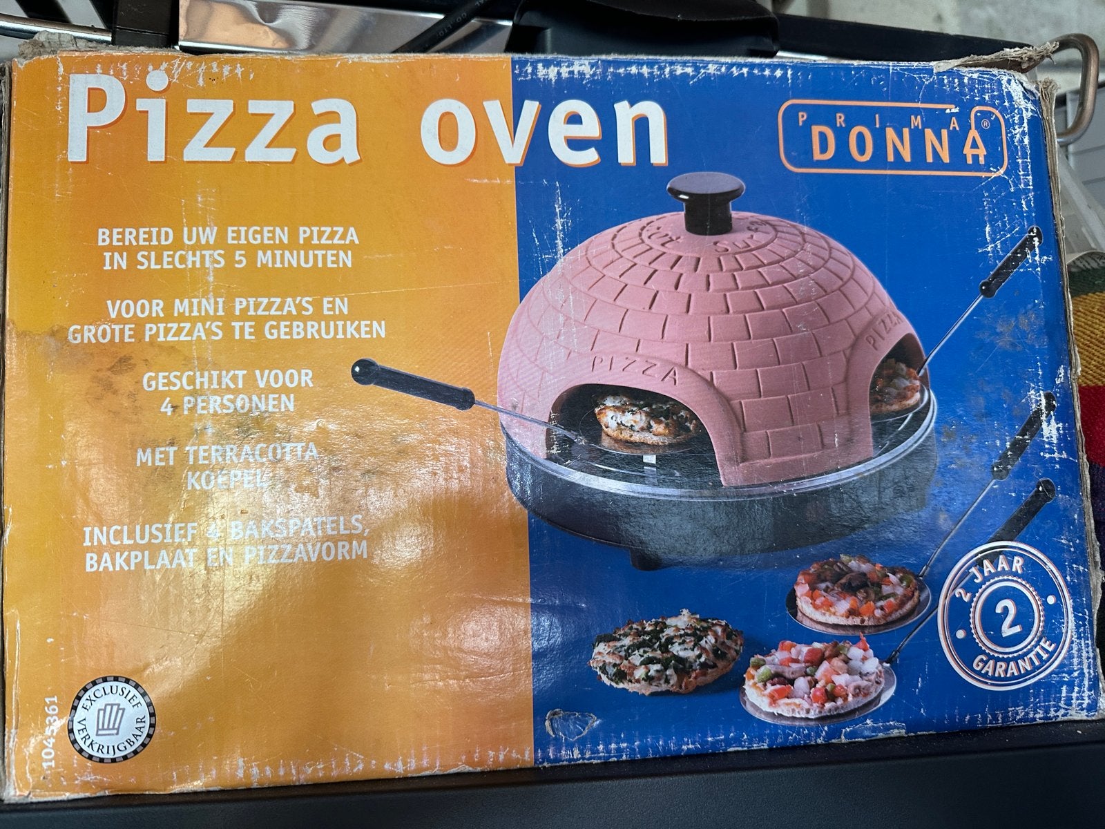 Prima Donna Pizza Oven met Terracotta Koepel, Pizzaoven, Ophalen of Verzenden, Vrijstaand, Gebruikt