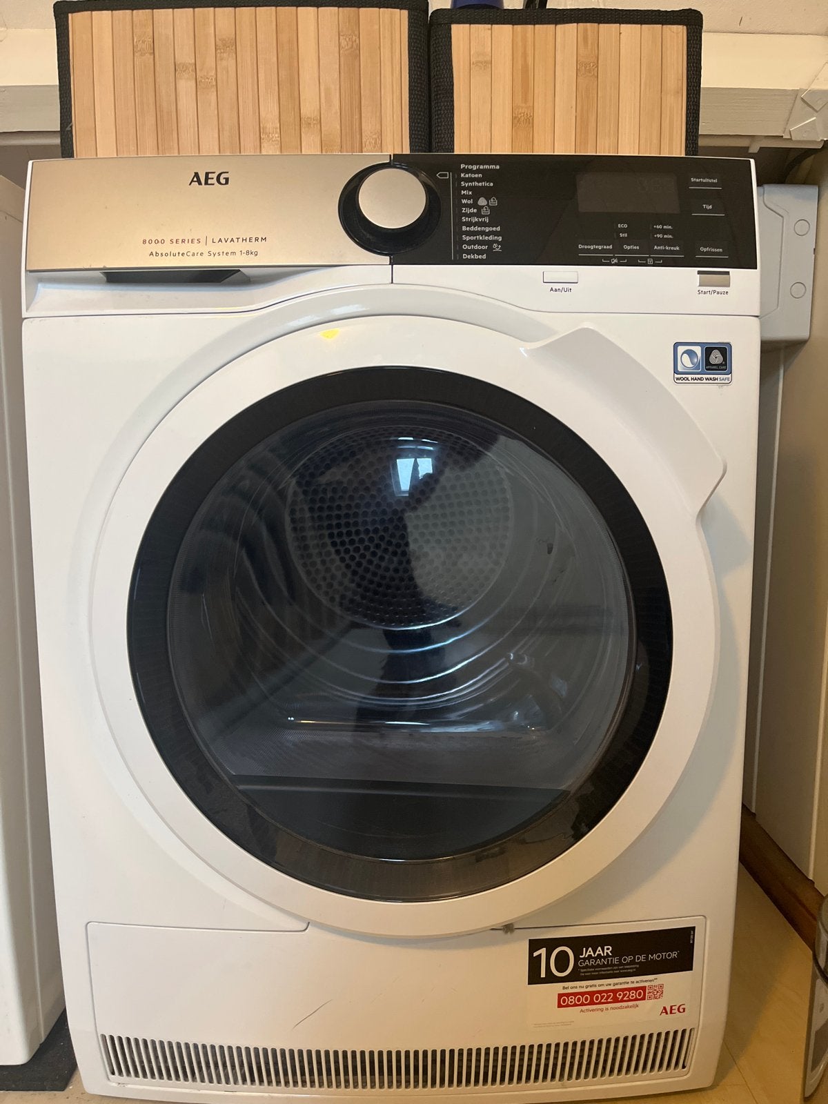 Gratis!! AEG 8000 Series Lavatherm AbsoluteCare System 1-8kg, Witgoed en Apparatuur, 6 tot 8 kg, Ophalen of Verzenden, Zo goed als nieuw