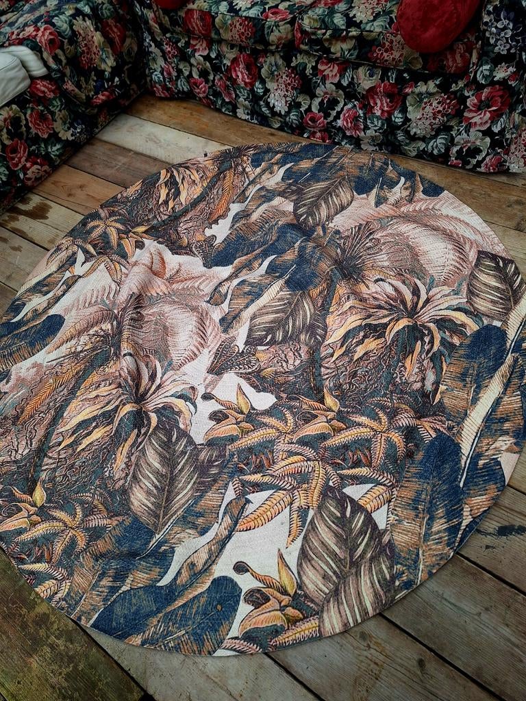 Vloerkleed kleed rond 170 cm handgemaakt, Huis en Inrichting, Stoffering | Tapijten en Kleden, Ophalen of Verzenden, Rond, 150 tot 200 cm