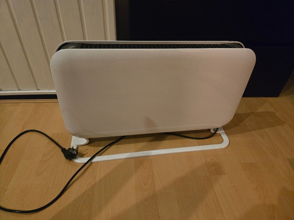 Mill convectorkachel - Wit, Doe-het-zelf en Verbouw, Ophalen, 30 tot 80 cm, Gebruikt, Kachel