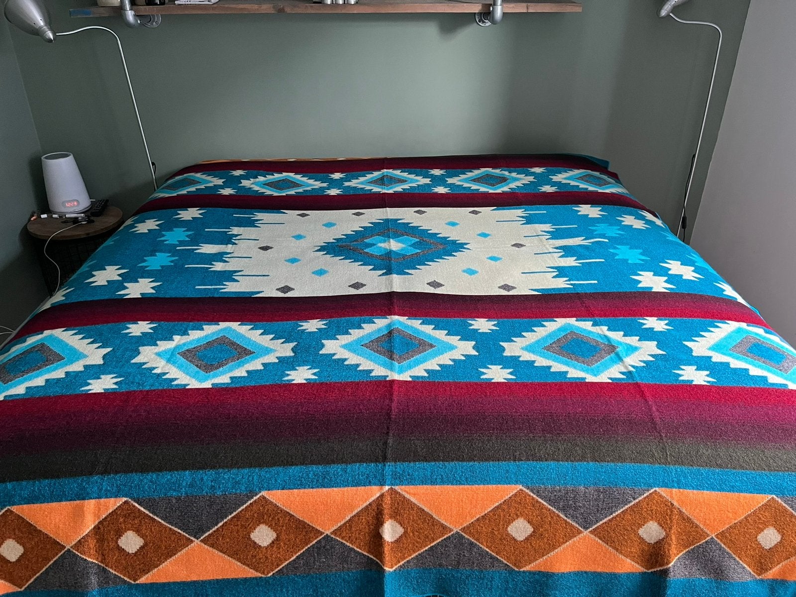 NIEUW! Alpaca wol deken sprei kleed plaid bank bed woon ruit, Ophalen of Verzenden, Nieuw