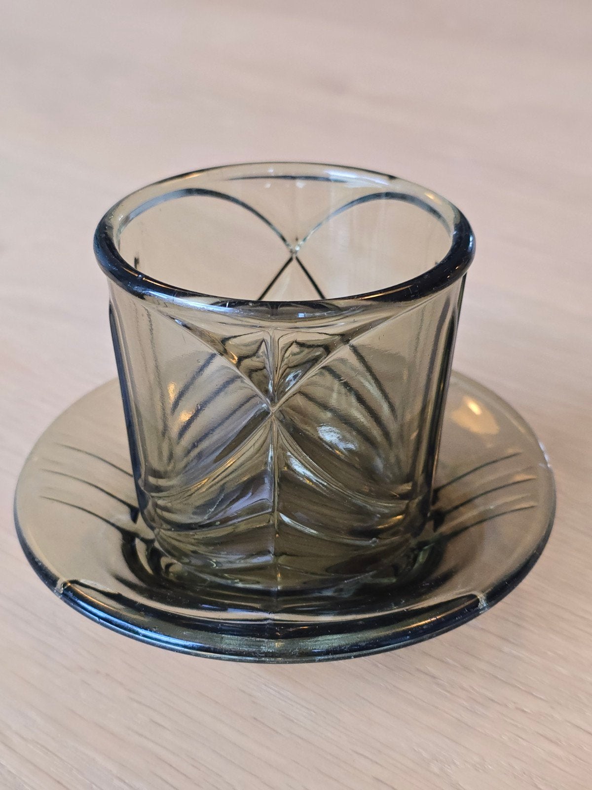 antieke Art Deco persglazen lepeltjesvaas van Andries Copier, Antiek en Kunst, Antiek | Glas en Kristal, Ophalen of Verzenden