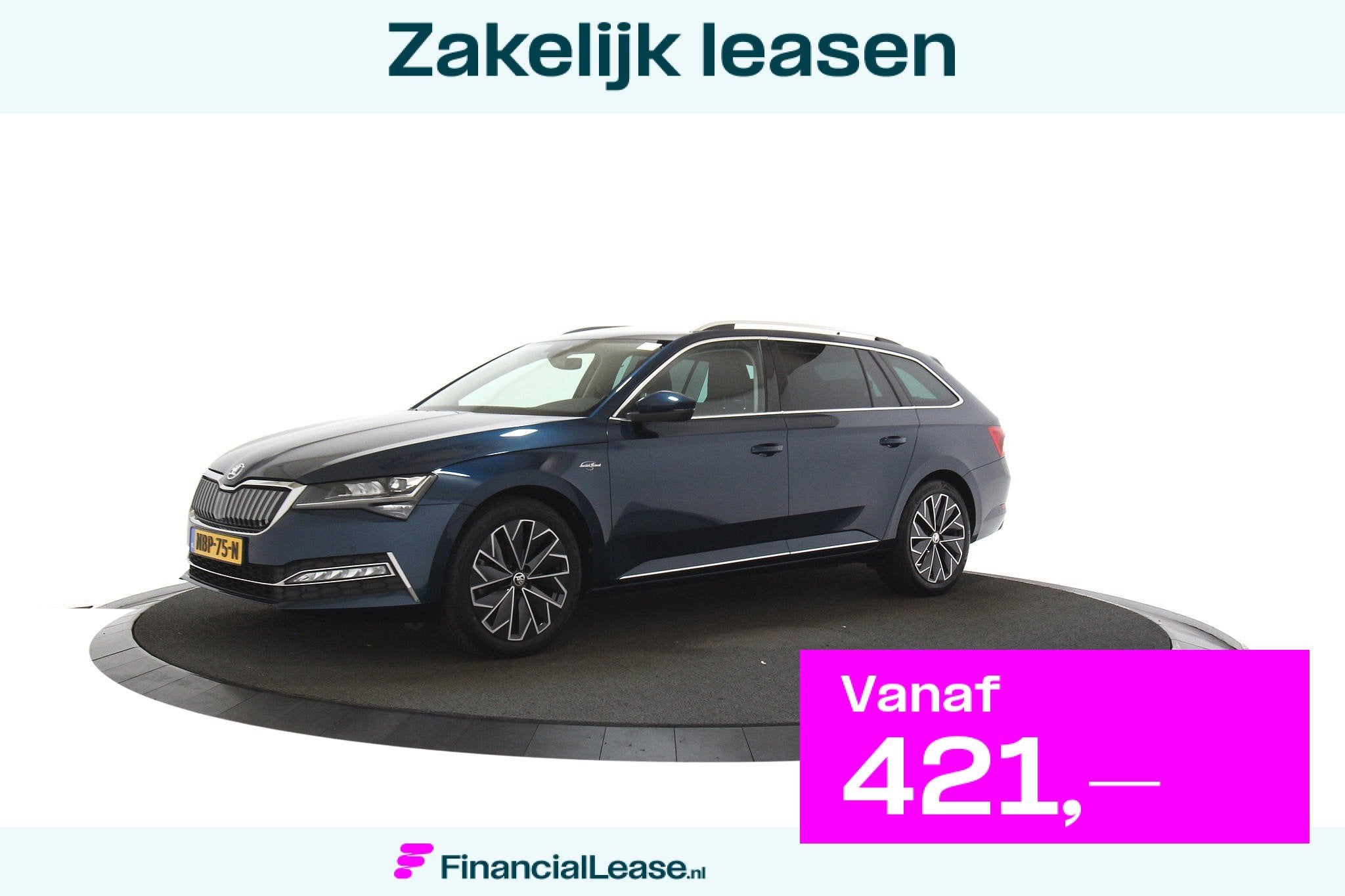 Skoda Superb Combi 1.4 TSI iV Laurin& klement, Gebruikt, Euro 6, Blauw, 1668 kg