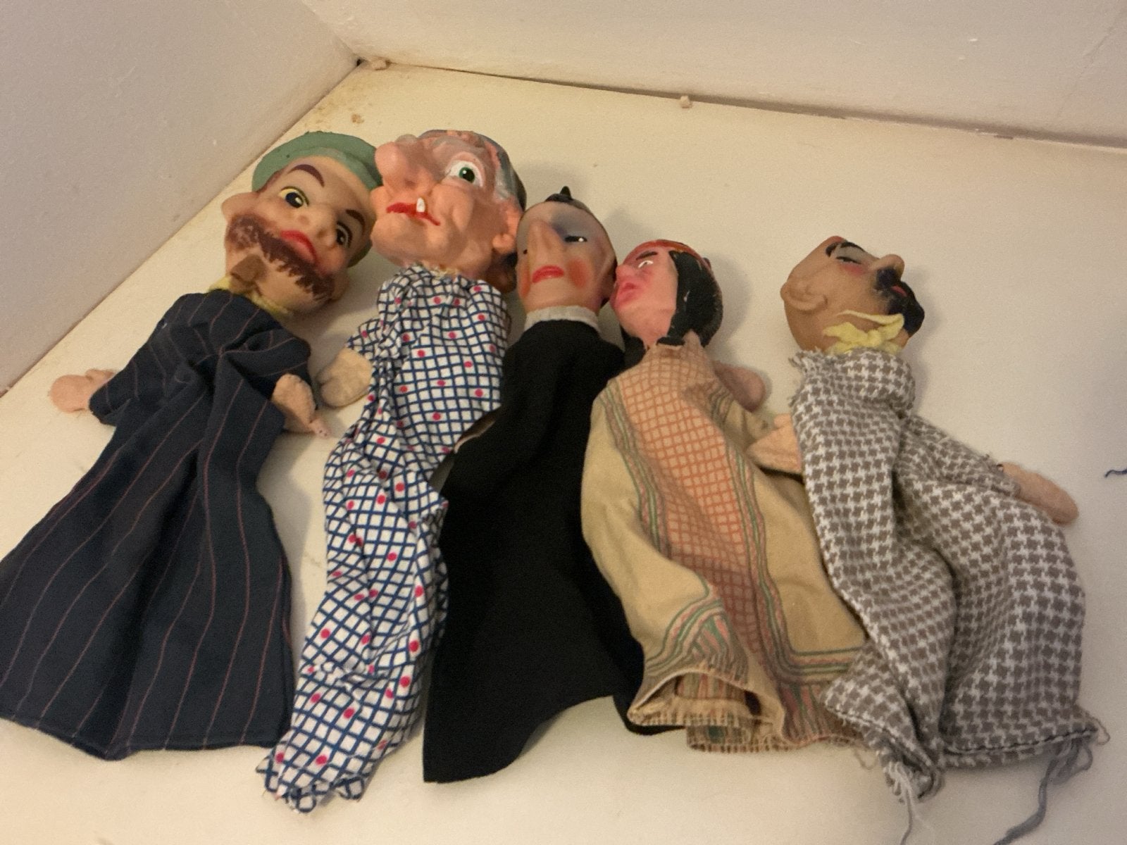Vintage handpoppen set - 12 stuks, Ophalen of Verzenden, Gebruikt, Overige typen