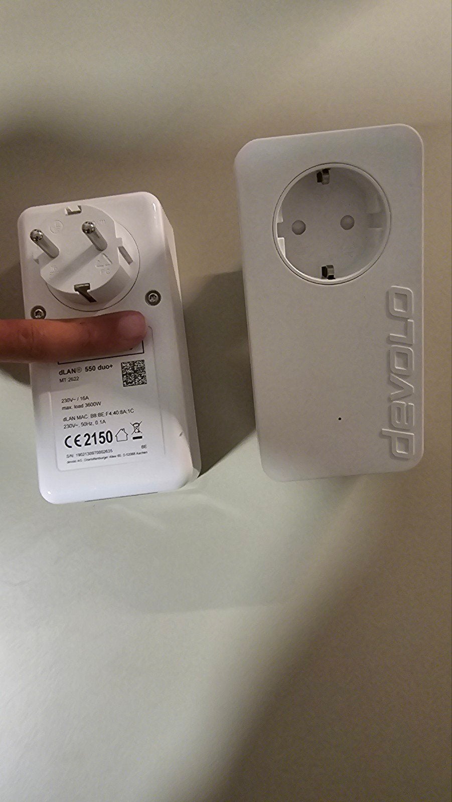 Devolo dLAN 550 duo+ Powerline Adapter Set (1 defect), Computers en Software, Ophalen of Verzenden, Zo goed als nieuw, Devolo