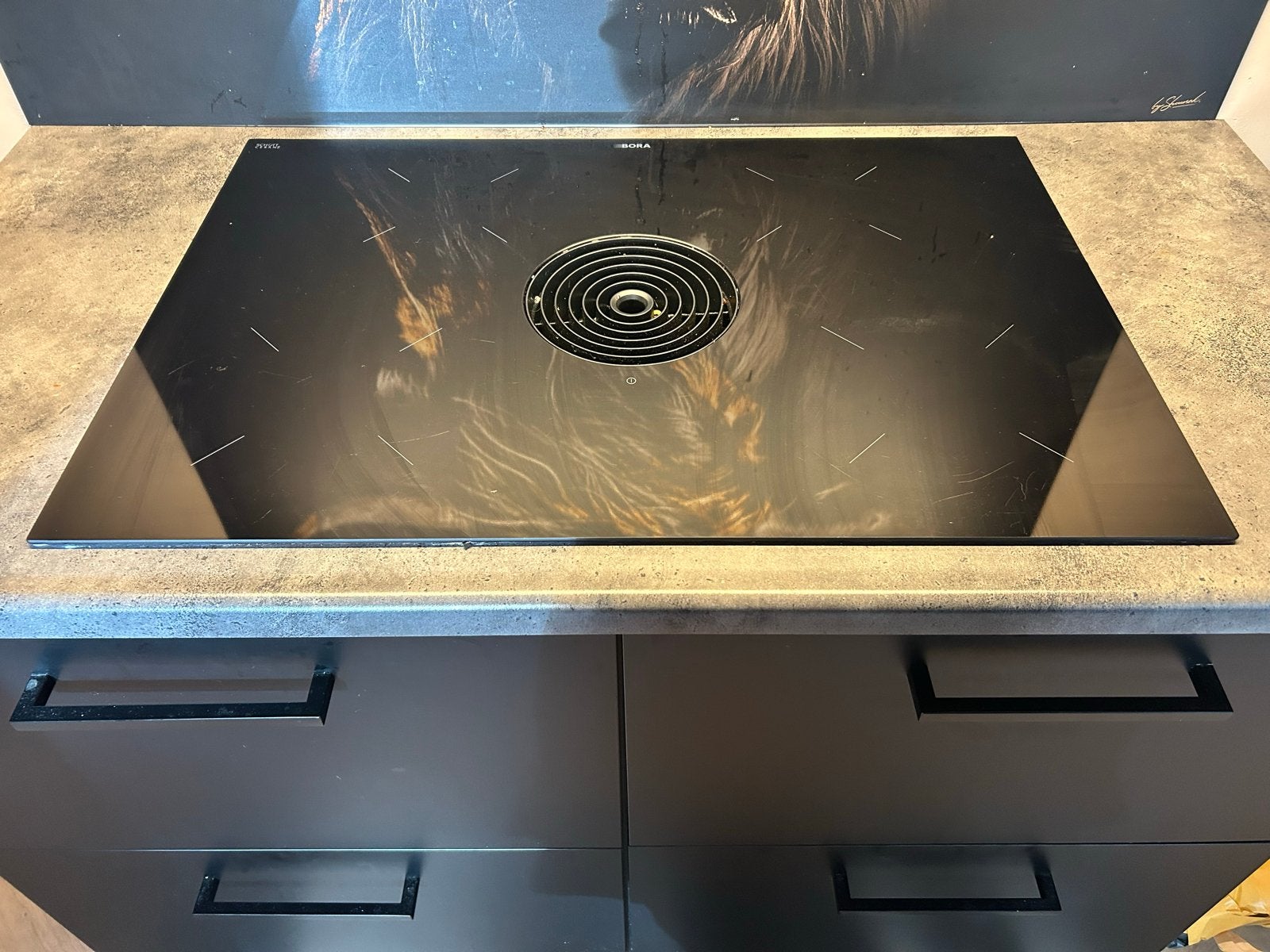 Bora kookplaat met of zonder kookkast, incl. nieuwe filters, Ophalen, Gebruikt, 4 kookzones, Inbouw