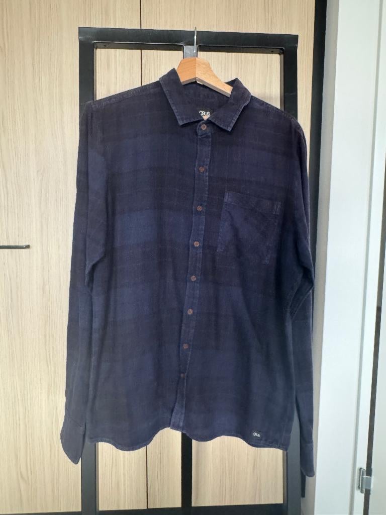 Gsus overhemd heren - Paars Blauw - Maat M - G-sus, Kleding | Heren, Ophalen of Verzenden, Gedragen, Blauw, Halswijdte 39/40 (M)