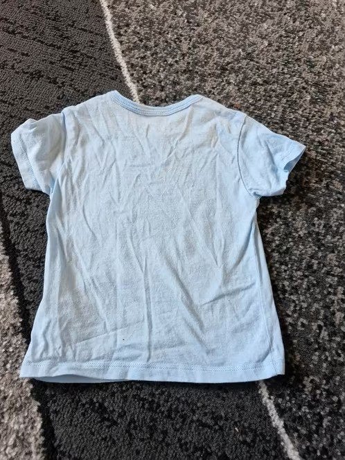 Lichtblauw Disney tshirt Maat 74-80 h3, Disney, Disney, Jongetje of Meisje, Onbekend