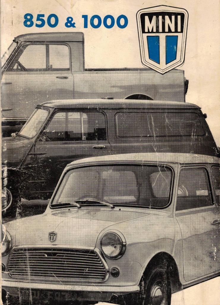 850 & 1000 Mini instructieboekje Saloon-VAN-Pick Up, Auto diversen, Ophalen of Verzenden