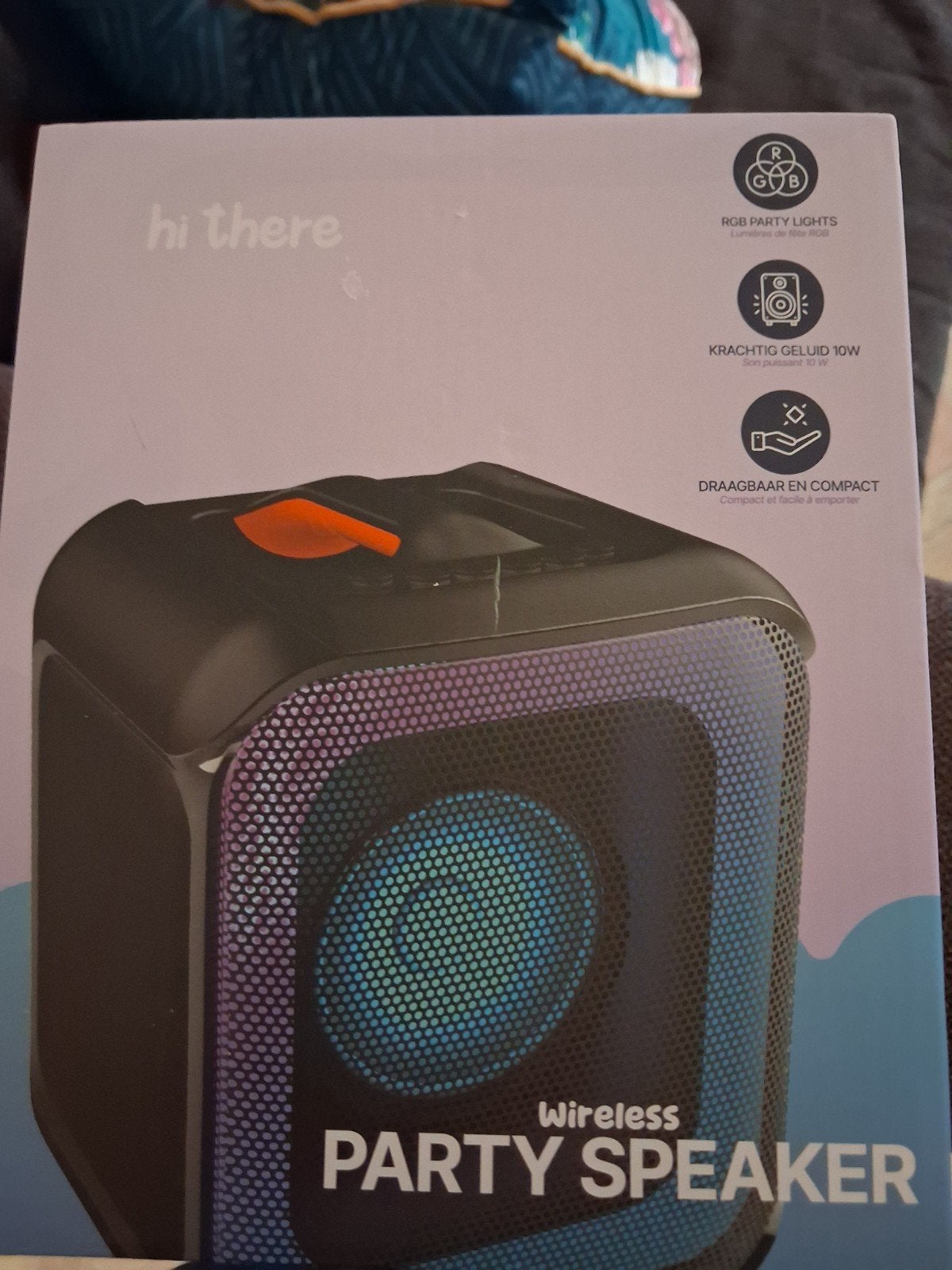 Hi There Draadloze Party Speaker met RGB Lichteffecten, Audio, Tv en Foto, Luidsprekers, Overige merken, Party speaker, Nieuw