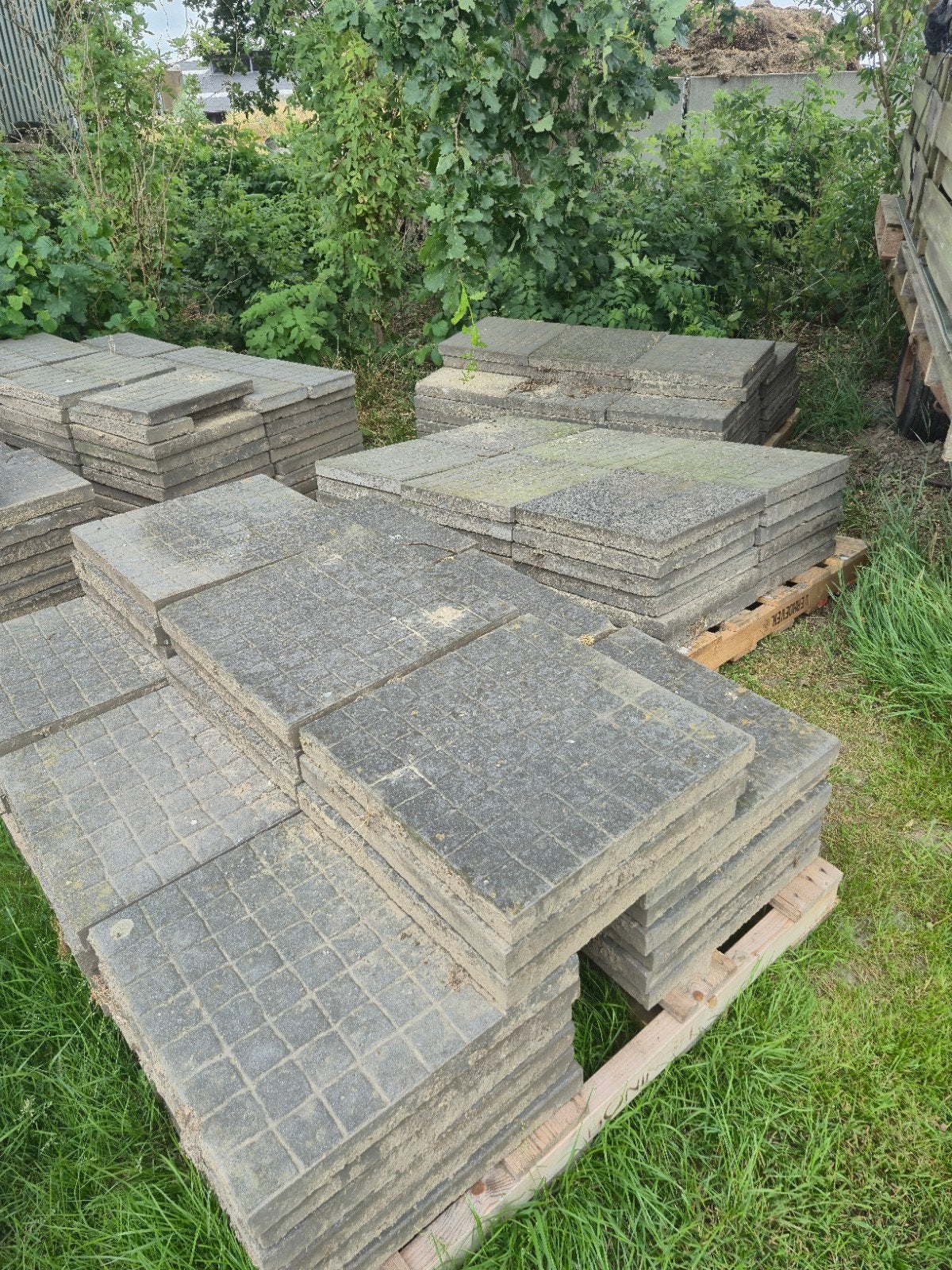 Terrastegels grijs 50x50 cm, Doe-het-zelf en Verbouw, Tegels, Ophalen, Gebruikt, Vloertegels, Overige materialen