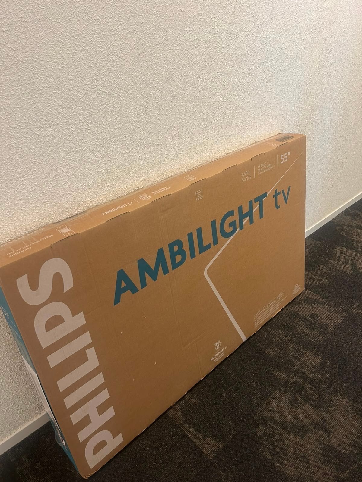 Philips Ambilight TV 55 inch 4K UHD Smart TV, Audio, Tv en Foto, Televisies, Ophalen, Philips, LED, 50 Hz