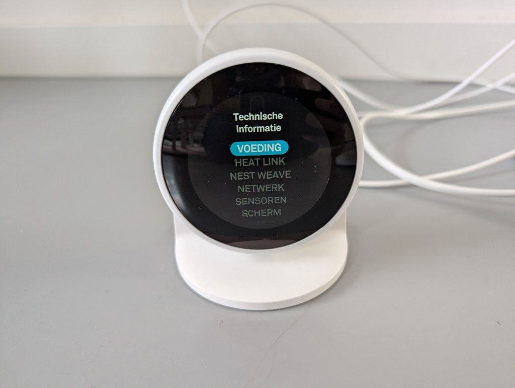 Google Nest learning thermostat (3e gen) wit incl standaard, Doe-het-zelf en Verbouw, Ophalen of Verzenden, Slimme thermostaat